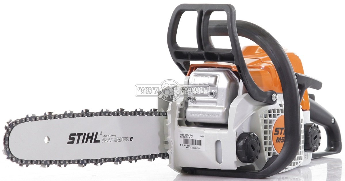 Бензопила Stihl MS 180 14&quot; 2-Mix (PRC, 31,8 куб.см., 1,5 кВт/2,0 л.с., 3/8&quot;, 1,3 мм., 50E, 3,9 кг.)