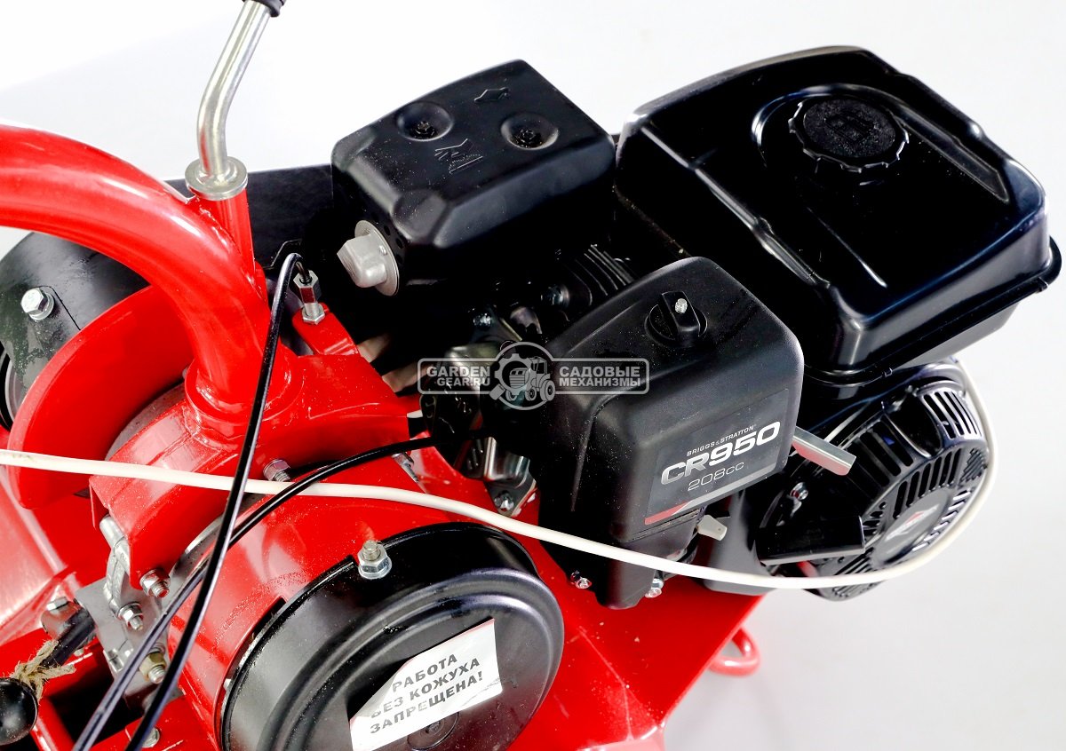 Мотоблок Агат БС 6.5 B&S CR950 (RUS, колеса 4.00х8, 205 см3, 60 см, 4 вперед/2 назад, шкив, 78 кг)
