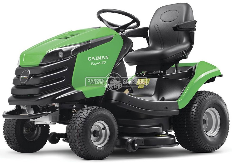 Садовый трактор Caiman Rapido 2WD SD (CZE, Caiman V-Twin, 708 куб.см, гидростатика, боковой выброс, 107 см., 222 кг)