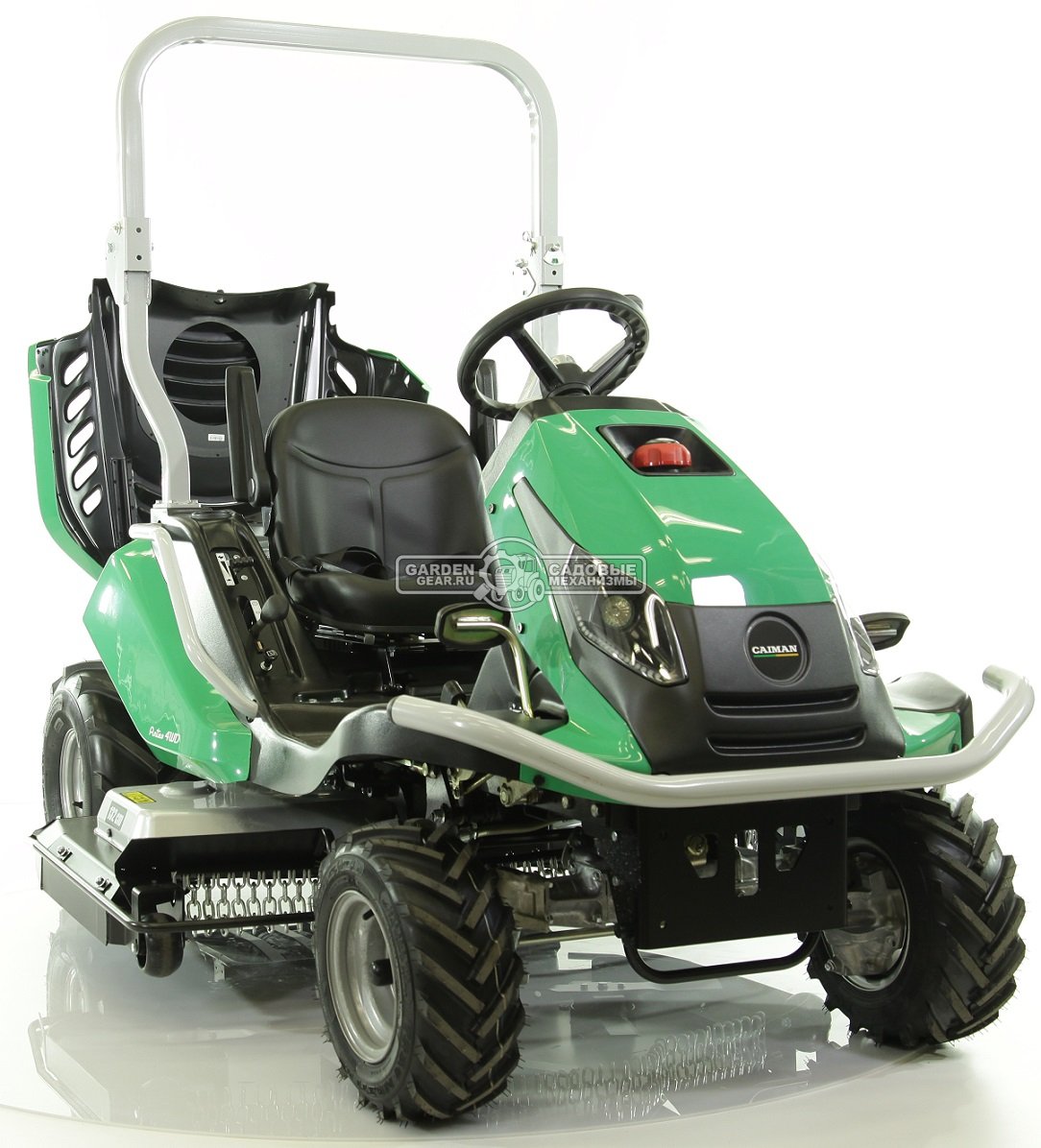 Садовый трактор для высокой травы и работы на склонах Caiman Anteo 4WD 137D2K (CZE, Kawasaki FS730 V-Twin, 726 куб.см., 132 см, дифференциал, 427 кг.)