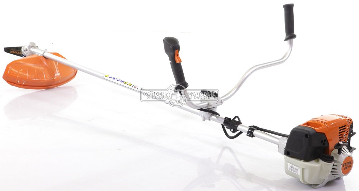 Бензокоса Stihl FS 111 (USA, 31,4 куб.см., 1,05 кВт/1,4 л.с., 4-MIX, нож DM 2F-230, DuroCut 20-2 леска XL 3 мм., 5,8 кг.)