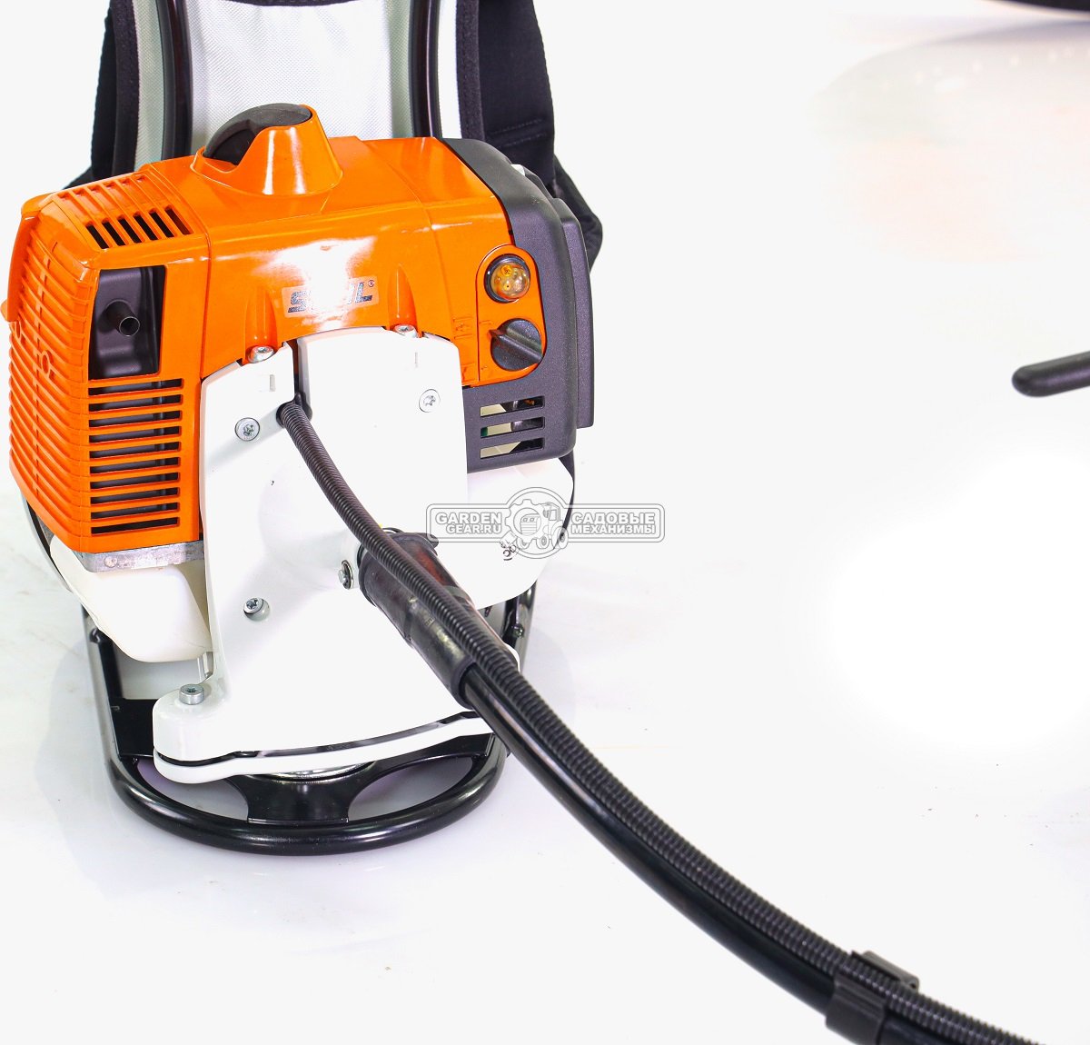 Бензокоса ранцевая Stihl FR 450 (GER, 44,3 куб.см., 2,1 кВт/2,9 л.с., ElastoStart, длина - 177 см., диск 24 зуба KSB MZ 225-24, леска опция,10.4 кг.)