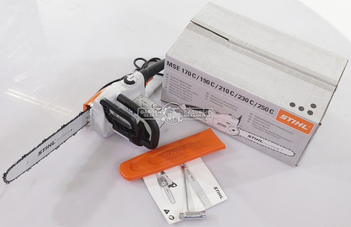 Электропила Stihl MSE 190 C-Q 14&quot; (GER, 1,9 кВт., рукоятка с мягким покрытием, 3/8&quot;, 1,3 мм., 50E, 4,4 кг.)