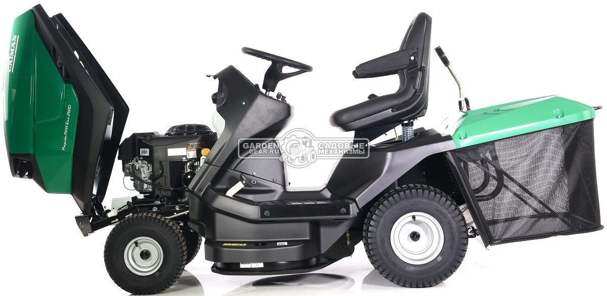 Садовый трактор Caiman Rapido Max Eco 2WD 97D2K2 (CZE, Kawasaki FS600V, 603 куб.см., гидростатика, травосборник 300 л., 92 см., 232 кг.)