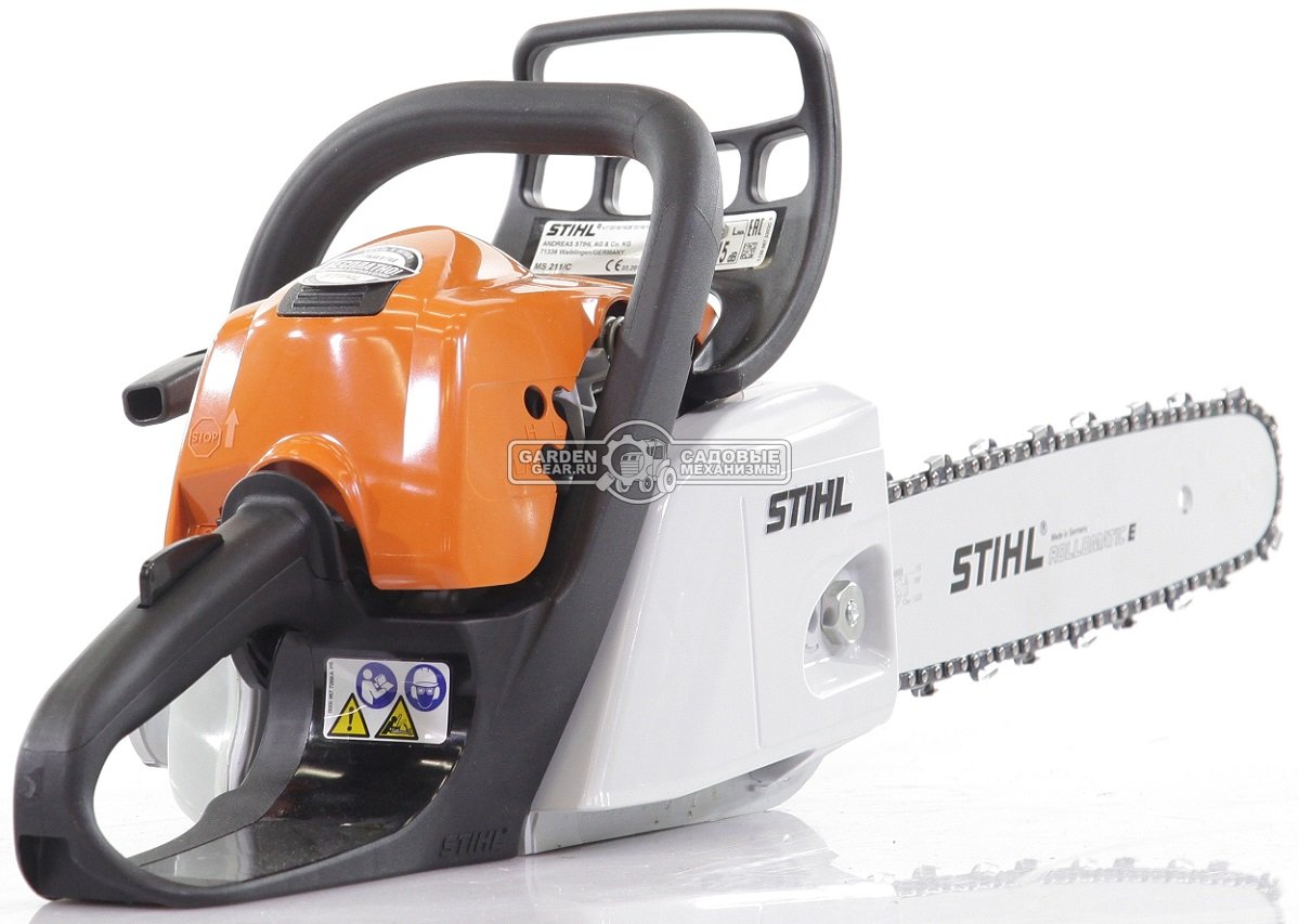 Бензопила Stihl MS 211 14&quot; (USA, 35,2 куб.см., 1,7 кВт/2,3 л.с., 2-MIX, 3/8&quot;, 1,3 мм., 50E, 4,3 кг.)