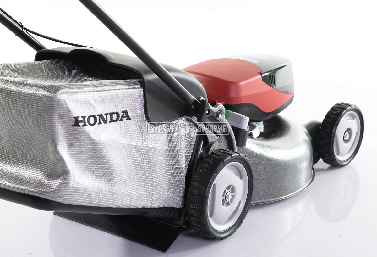 Газонокосилка аккумуляторная самоходная Honda HRG 466 XBS EEA с АКБ 6 А/ч и ЗУ (FRA, 36 В, 46 см., 55 л., мульчирование, сталь, 27 кг.)