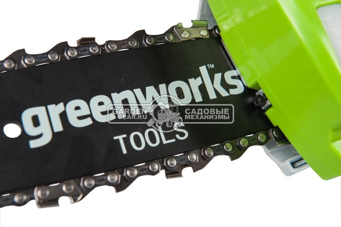 Высоторез аккумуляторный GreenWorks G24PS20 без АКБ и ЗУ (PRC, 24В, шина 20 см, штанга 2.4 м, 3.2 кг)