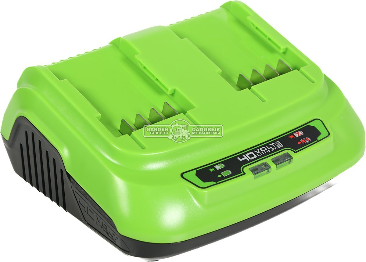 Зарядное устройство GreenWorks G40UC8 двойное быстрой зарядки для аккумуляторов 40В (2 х 4 A)
