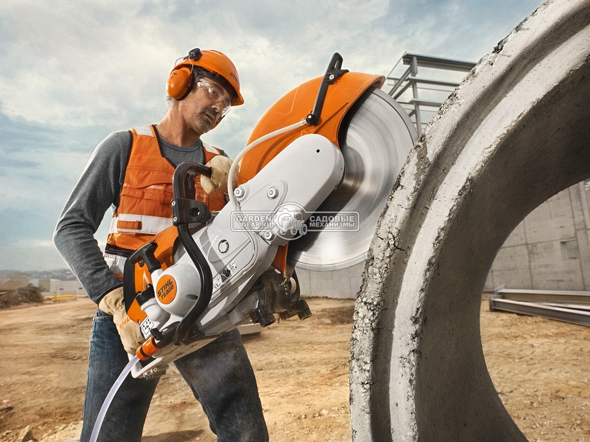 Бензорез Stihl TS 800 (GER, 98,5 куб.см., 5,0 кВт/6,8 л.с., диаметр круга 400 мм., глубина реза 145 мм., ElastoStart, 12,7 кг.)