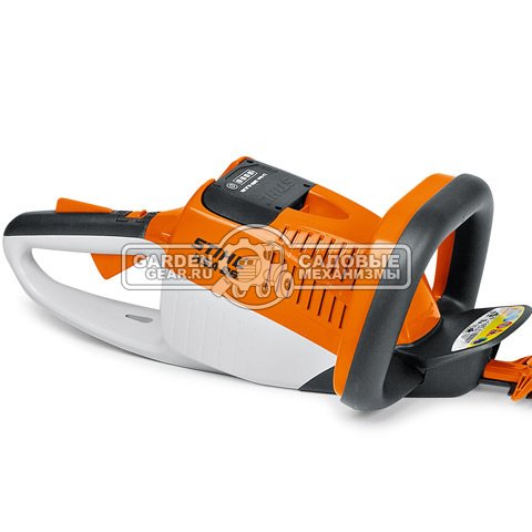 Кусторез аккумуляторный Stihl HSA 86 SET c AP200 и AL300 (AUT, 36В Pro, длина реза 62 см, расстояние между зубьями 33 мм., 3.3 кг)