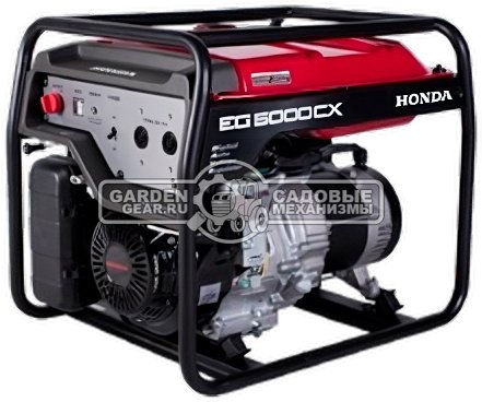 Бензиновый генератор Honda EG 5000 CXRHC (PRC, Honda GX340, 337 см3, 4.0/4.5 кВт, 24 л, 82.5 кг)