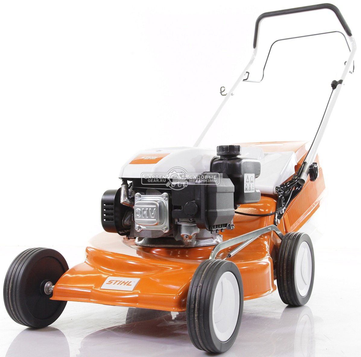 Газонокосилка бензиновая Stihl RM 248.0 (AUT, 46 см., несамоходная, Stihl EVC 200.2, 139 куб.см., сталь, 55 л., 26 кг.)