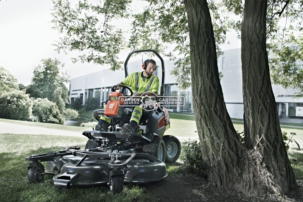 Профессиональный райдер Husqvarna P 520D без кабины (SWE, дизель Kubota D902 3 цилиндра, 898 куб.см., AWD, гидравлика для оборудования, 625 кг.)