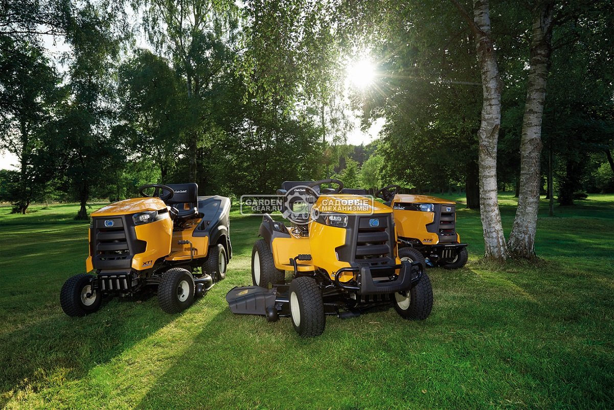 Садовый трактор Cub Cadet XT2 PR106iE (USA, Cub Cadet 679 EFI, V-Twin, 679 куб.см., гидростатика, травосборник 320 л., ширина кошения 106 см., 253 кг)