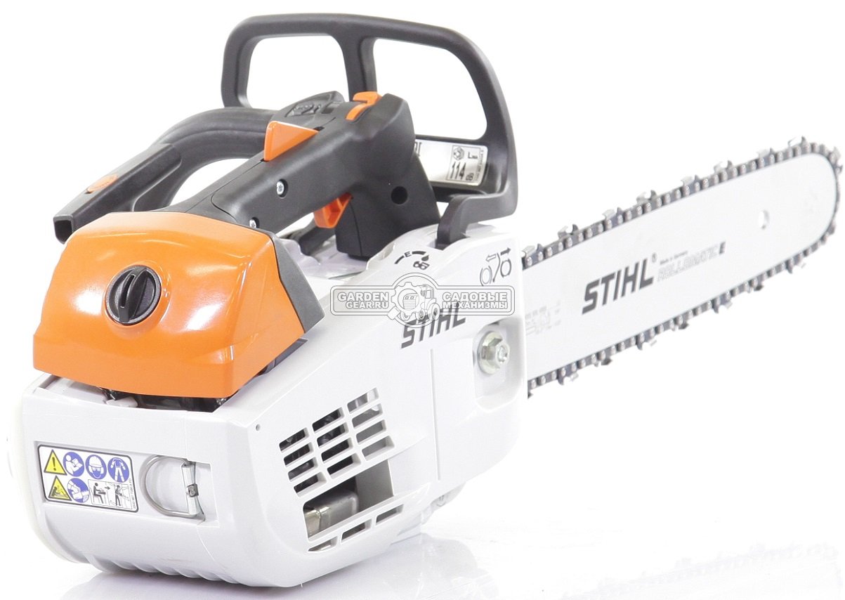 Бензопила сучкорез одноручная Stihl MS 201 TC-M 14&quot; (GER, 35,2 куб.см., 1,8 кВт/2,4 л.с, 2-MIX, M-Tronic, ElastoStart, 3/8&quot;, 1,3 мм., 50E, 3,7 кг.)