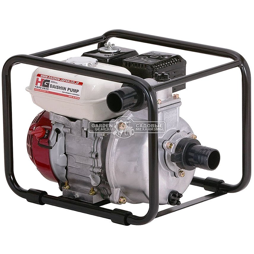 Мотопомпа бензиновая Daishin SCR-50HX GX120 для чистой воды (Honda, 2.9 л.с., 120 куб.см., датчик уровня масла, 520 л/мин, 2&quot;, 32 м, 23.5 кг)
