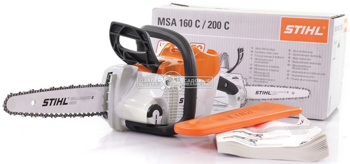 Аккумуляторная цепная пила Stihl MSA 160 C-B 12&quot; без АКБ и ЗУ (AUT, 36В Pro, 1/4&quot;P, 1,1 мм., 64E, 3,1 кг.)