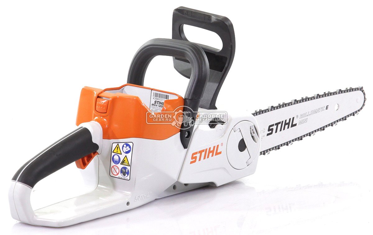 Аккумуляторная цепная пила Stihl MSA 120 C-B 12&quot; SET c АК20 и AL101 (AUT, Compact 36В, 1/4&quot;P, 1,1 мм., 64E, 3,9 кг.)