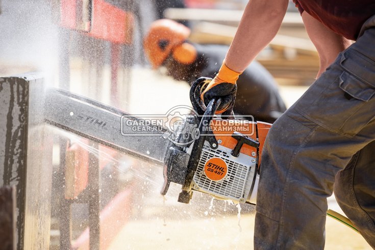 Цепной бензорез Stihl GS 461 GBM (76,5 см3, 4,3 кВт., алмазная цепь, длина реза 40 см, 7,6 кг.)