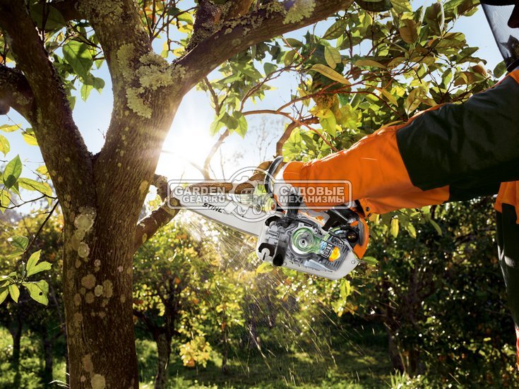 Бензопила сучкорез одноручная Stihl MS 151 TC-E 12&quot; (USA, 23,6 куб.см., 1,1 кВт/1,5 л.с, 2-MIX, Ergostart, 1/4&quot;, 1,1 мм., 64E, 2,6 кг.)