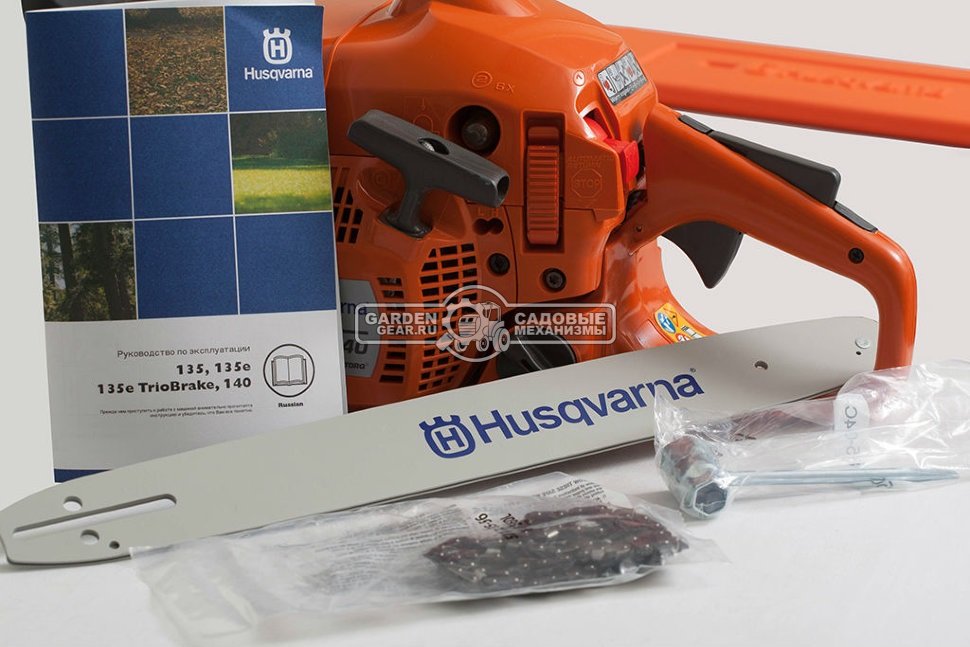 Бензопила Husqvarna 140 16&quot; (PRC, 40.9 куб.см., 1.6 кВт/2.17 л.с., X-Torq, Smart Start, 3/8-1.3-56E, 4.4 кг)