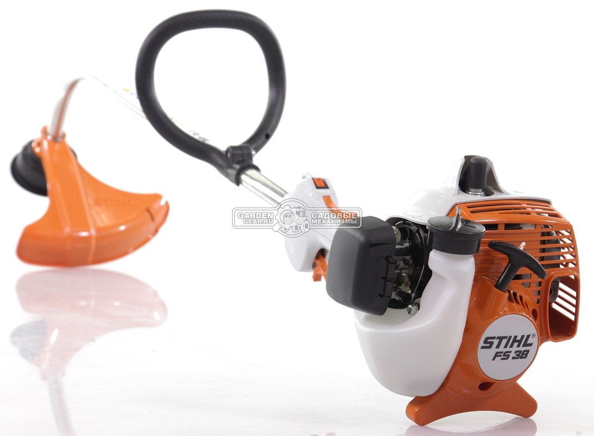 Бензокоса / триммер Stihl FS 38 (PRC, 27,2 куб.см., 0,65 кВт/0,9 л.с., AutoCut C 5-2 леска 2,0 мм., изогнутый вал, 4,1 кг.)