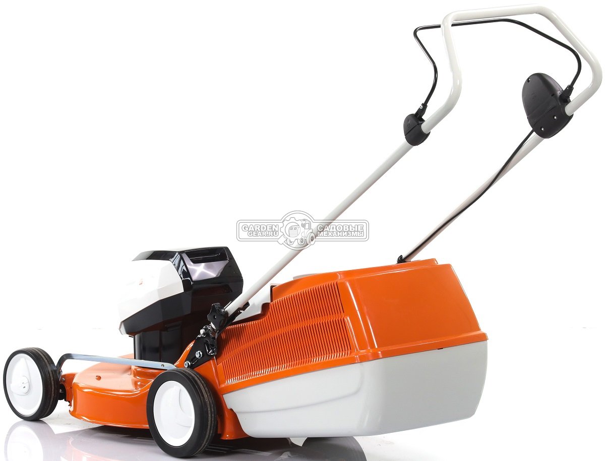 Газонокосилка аккумуляторная Stihl RMA 253.0 SET c AP200 и AL101 (AUT, 36В Pro, 51 см., несамоходная, сталь, травосборник 55 л., 22,5 кг.)