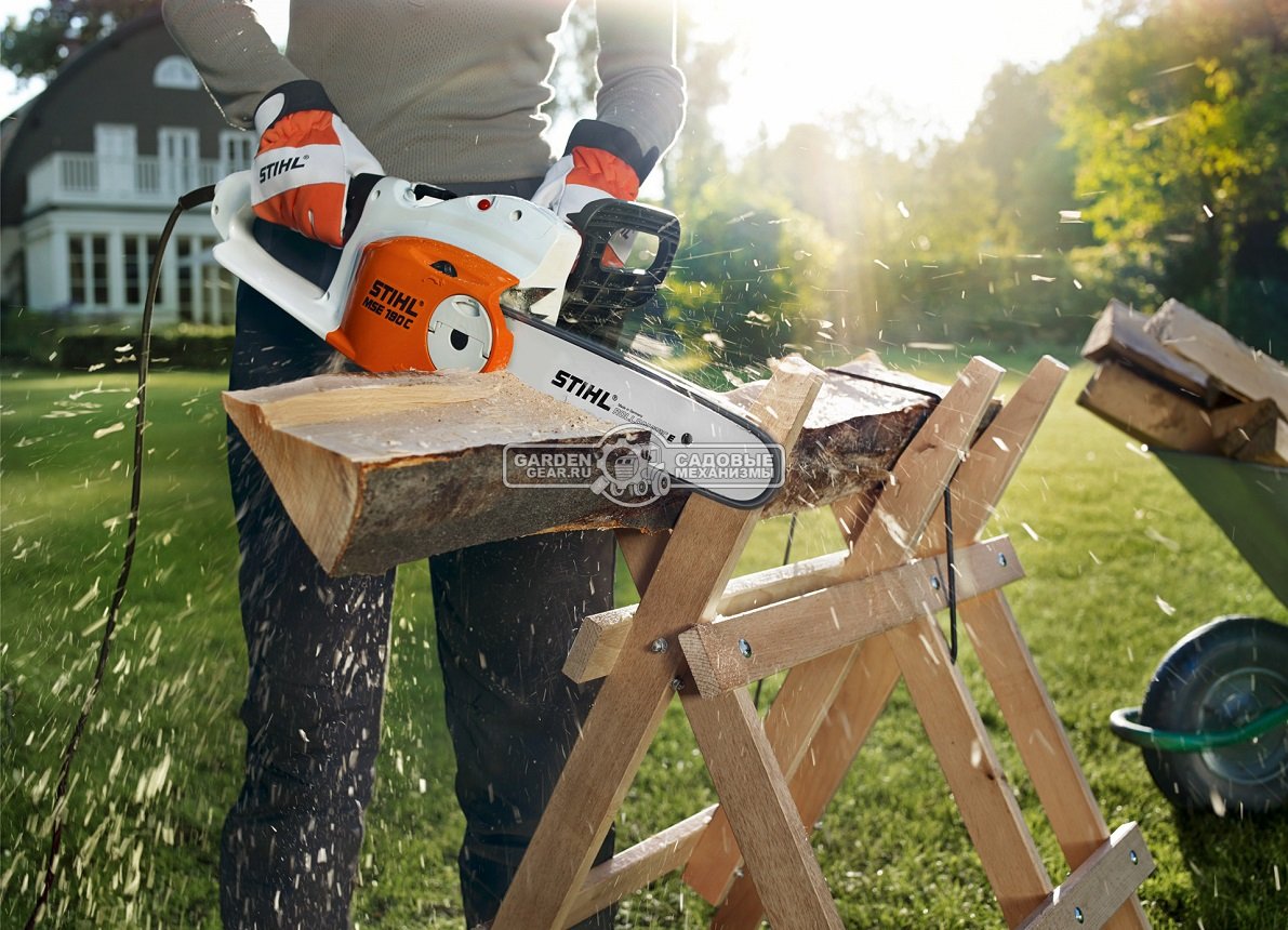 Электропила Stihl MSE 210 C-BQ 16&quot; (GER, 2,1 кВт., рукоятка с мягким покрытием, быстрое натяжение цепи, 3/8&quot;, 1,3 мм., 56E, 4,6 кг.)