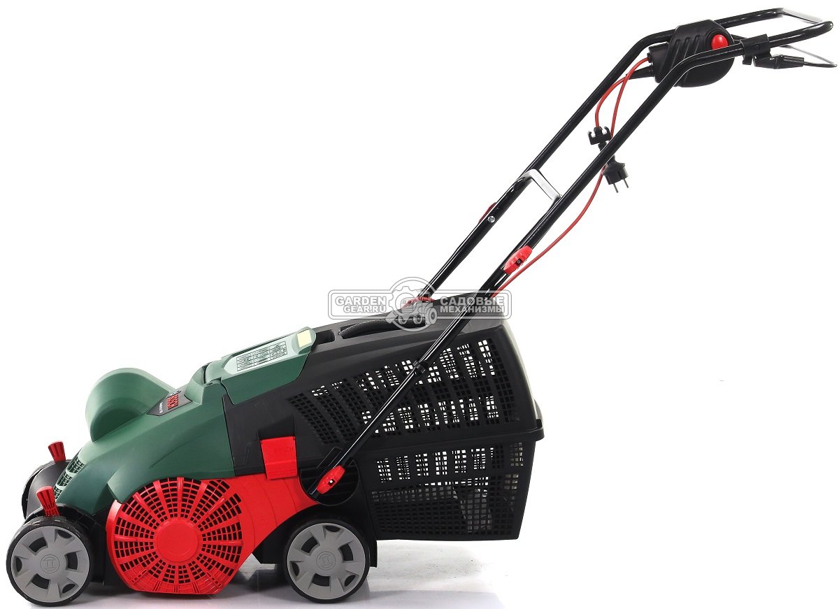 Вертикуттер - аэратор электрический Bosch Universal Verticut 1100 (PRC, 1100 Вт., 32 см., плавающие ножи, пластик, 50 л., 10,5 кг.)