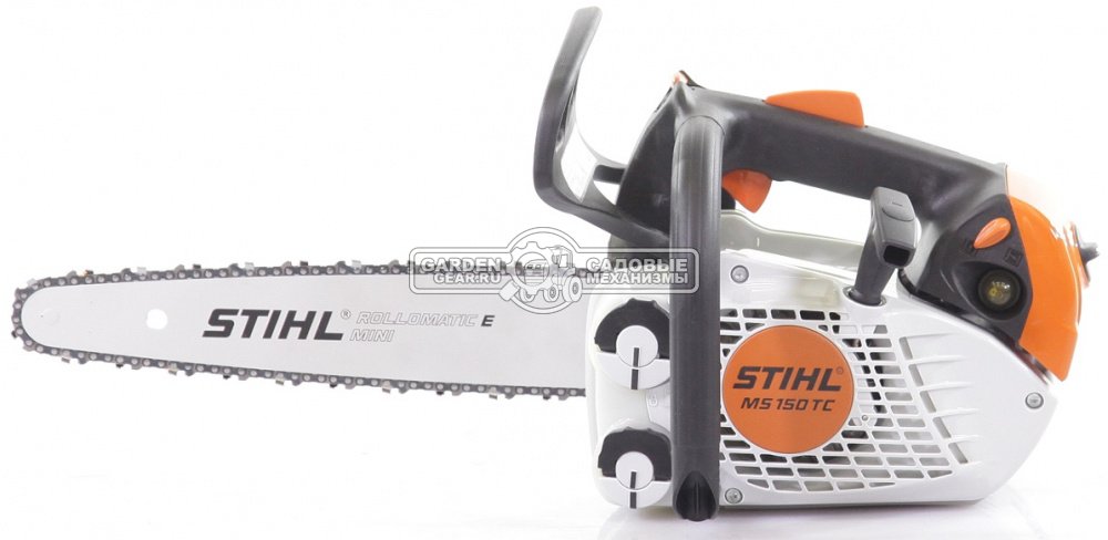 Бензопила сучкорез одноручная Stihl MS 150 TC-E 12&quot; (GER, 23,6 куб.см., 1,0 кВт/1,36 л.с, 2-MIX, Ergostart, 1/4&quot;, 1,1 мм., 64E, 2,6 кг.)