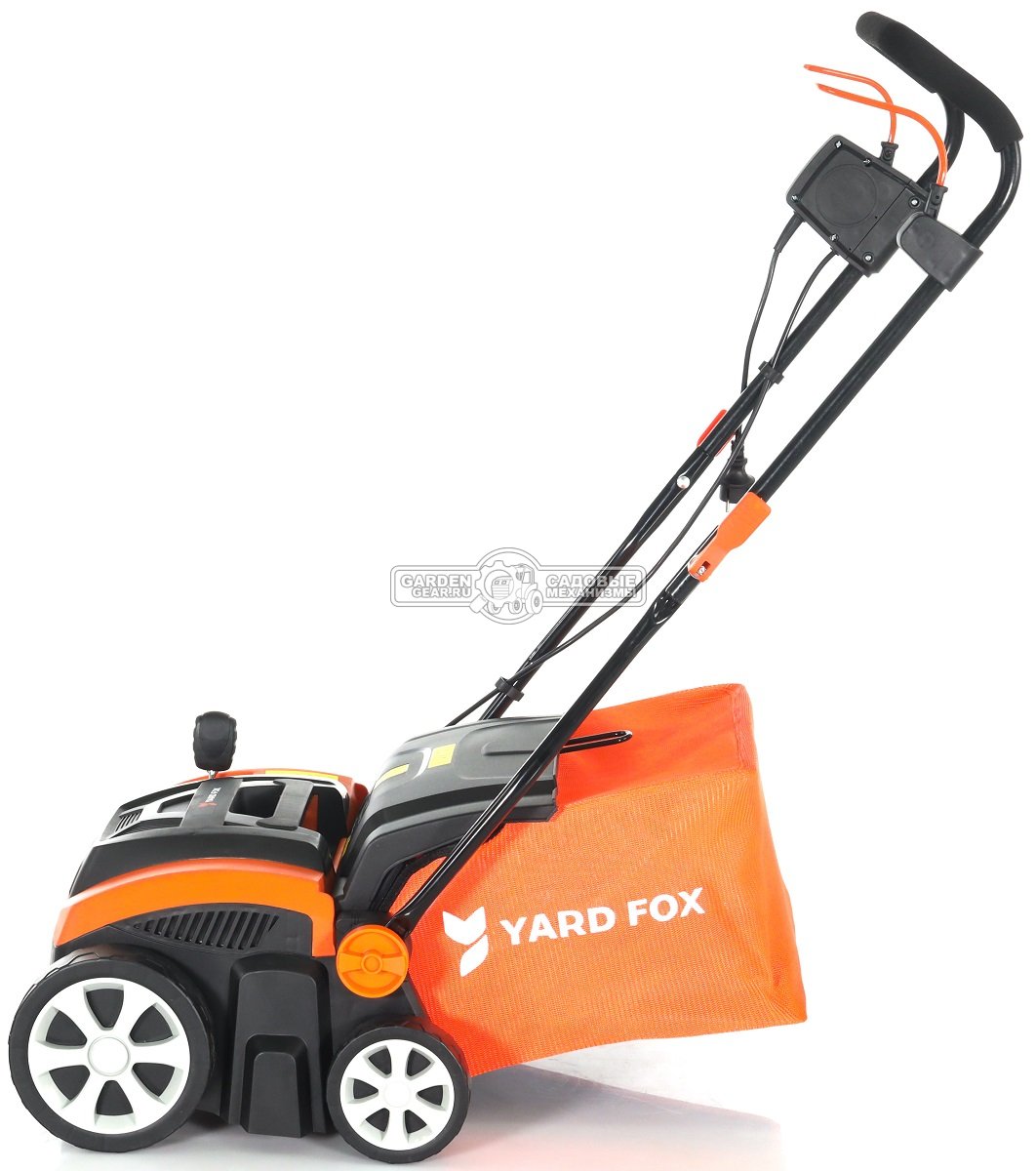 Вертикуттер - аэратор электрический Yard Fox 36VE (PRC, 1500 Вт, 36 см, ножи + пружины, 45 л, 9.5 кг)