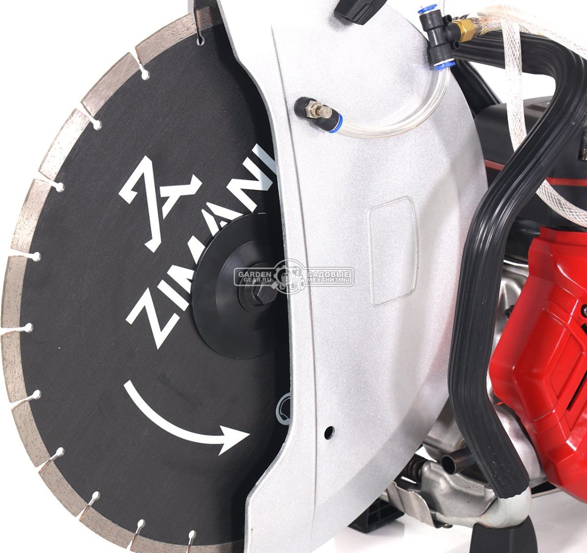 Бензорез ZimAni K 770 16&quot; Red Line (PRC, 74 см3, 3,8 кВт/5,0 л.с., диаметр круга 400 мм, глубина реза 145 мм, 10,1 кг.)