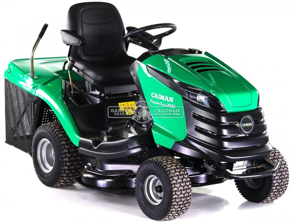 Садовый трактор Caiman Rapido Eco 2WD 97D2C (CZE, Caiman V-Twin, 708 куб.см., гидростатика, травосборник 300 л., 92 см, 237 кг.)