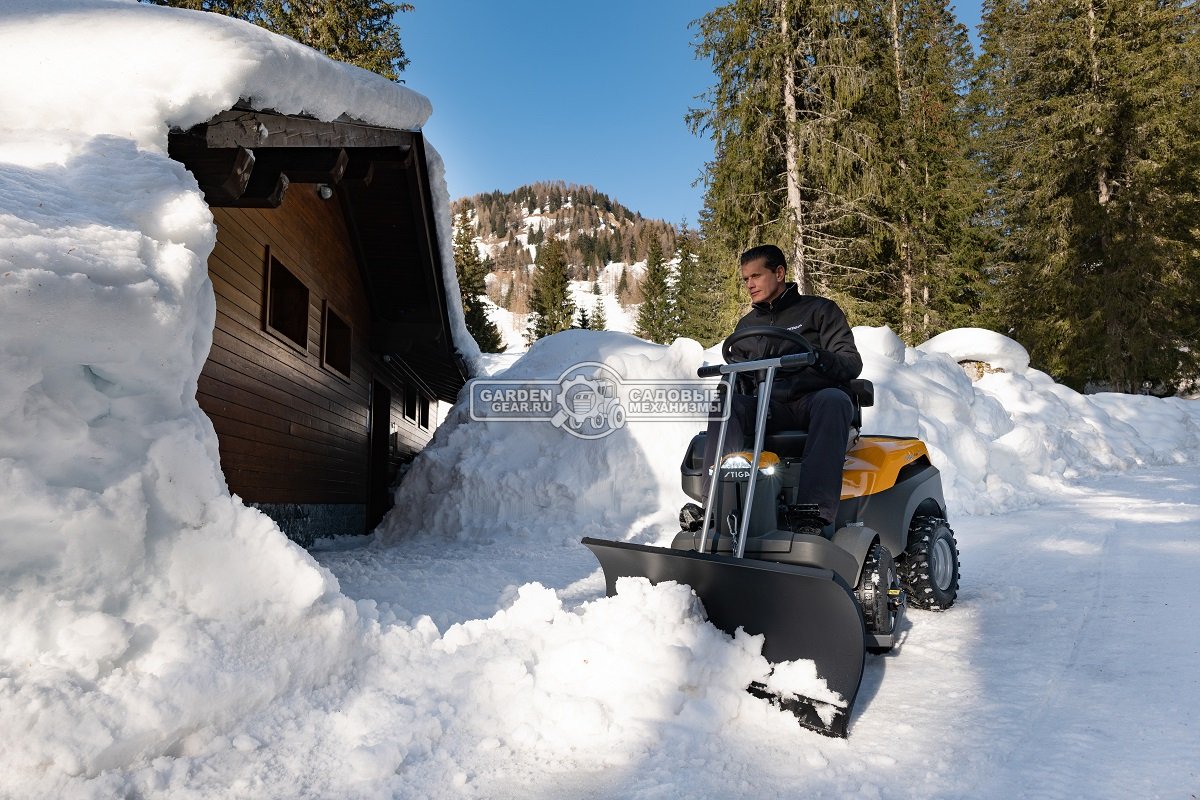 Садовый райдер Stiga Park 740 PWX 4WD без деки (ITA, B&S Vanguard 18, V-Twin, 570 куб.см., гидростатика, Bluetooth, полный привод, 238 кг.)