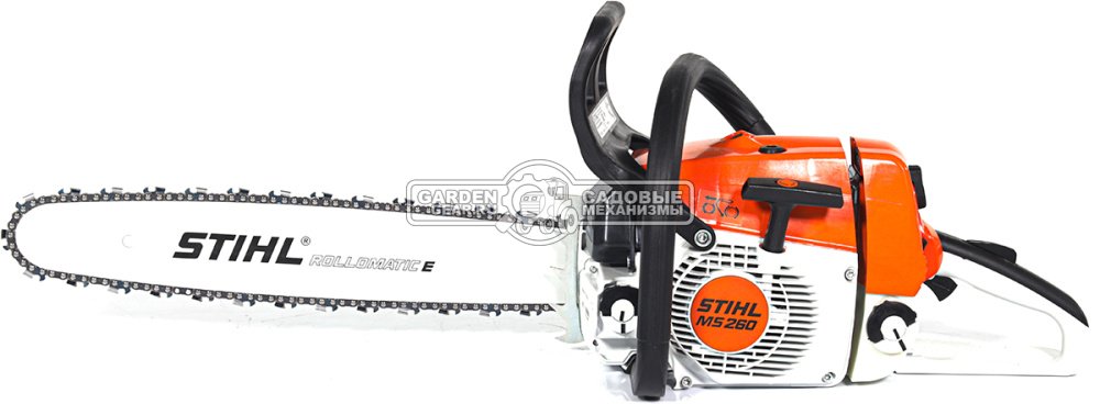 Бензопила Stihl MS 260 18&quot; (BRA, 50,2 куб.см., 2.6 кВт/3.5 л.с., ElastoStart, 0.325&quot;, 1.6 мм, 73E, 4.8 кг)