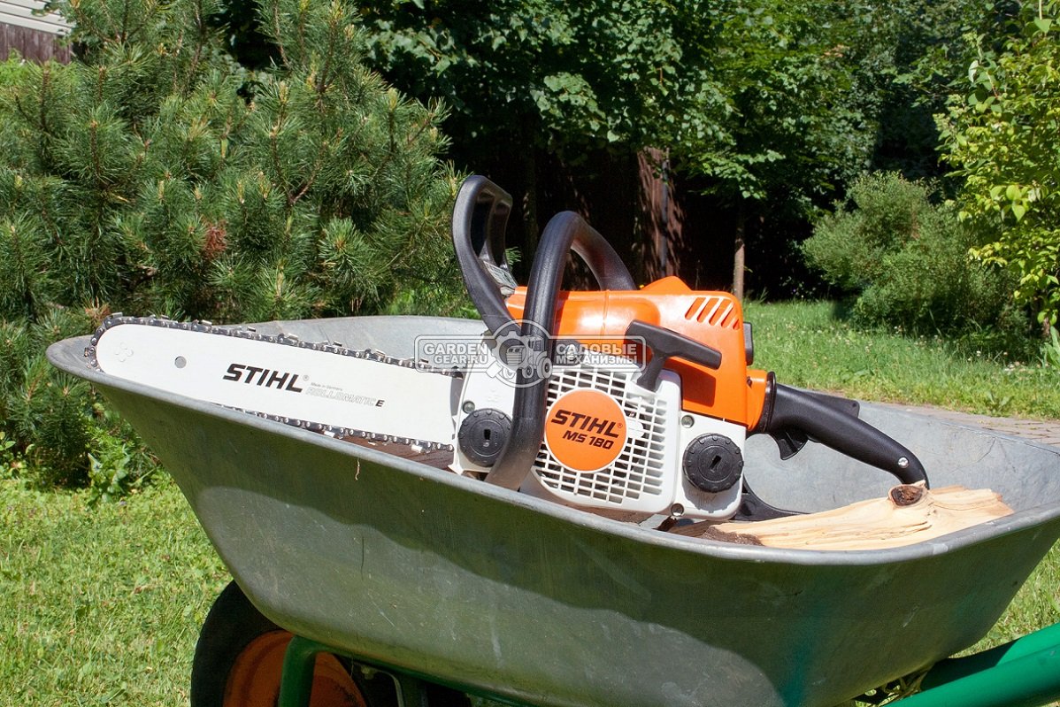 Бензопила Stihl MS 180 14&quot; 2-Mix (PRC, 31,8 куб.см., 1,5 кВт/2,0 л.с., 3/8&quot;, 1,3 мм., 50E, 3,9 кг.)