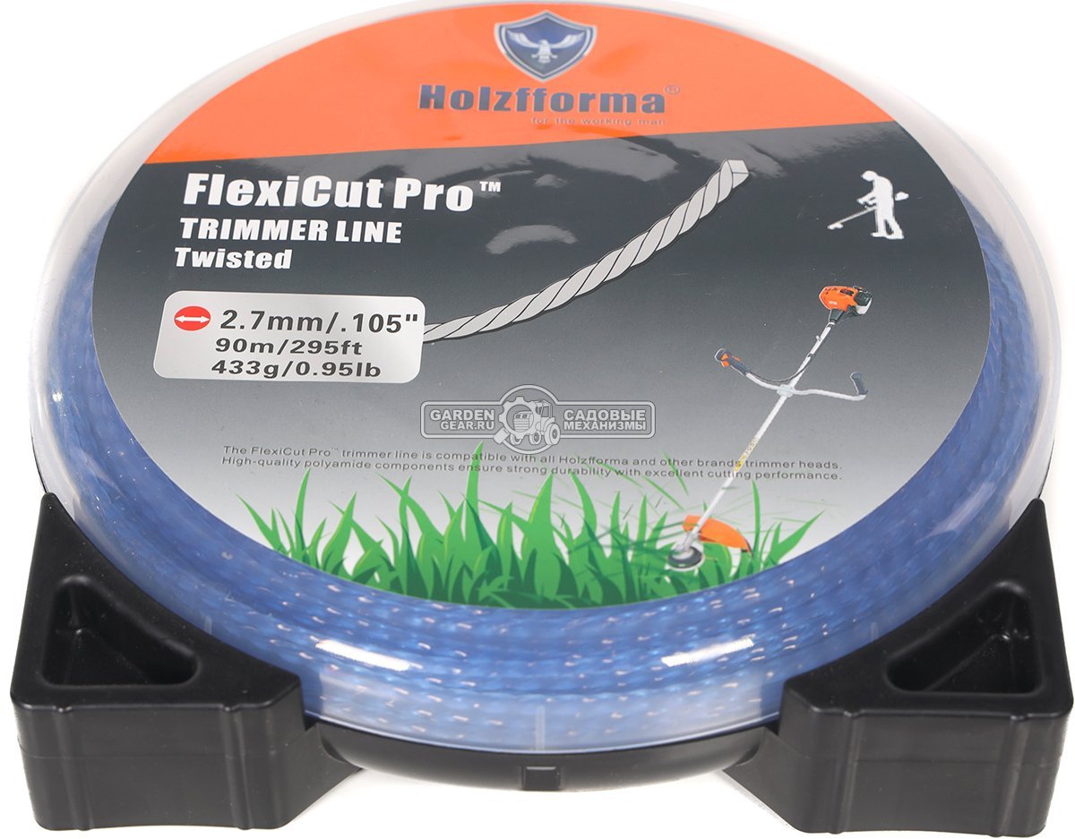 Леска Holzfforma FlexiCut Pro 2,7 мм, 90 м, витая