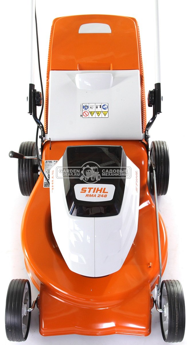 Газонокосилка аккумуляторная Stihl RMA 248.0 без АКБ и ЗУ (AUT, 36В Compact, 46 см., несамоходная, сталь, травосборник 55 л., 20,8 кг.)