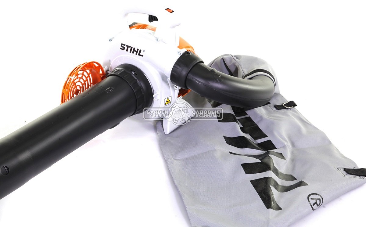 Садовый пылесос воздуходувка бензиновая Stihl SH 56 (USA, 27,2 см3, 0,7 кВт./1,0 л.с., макс. расход воздуха 730 м3/ч, 71 м/с, мешок - 45 л., 5,2 кг.)