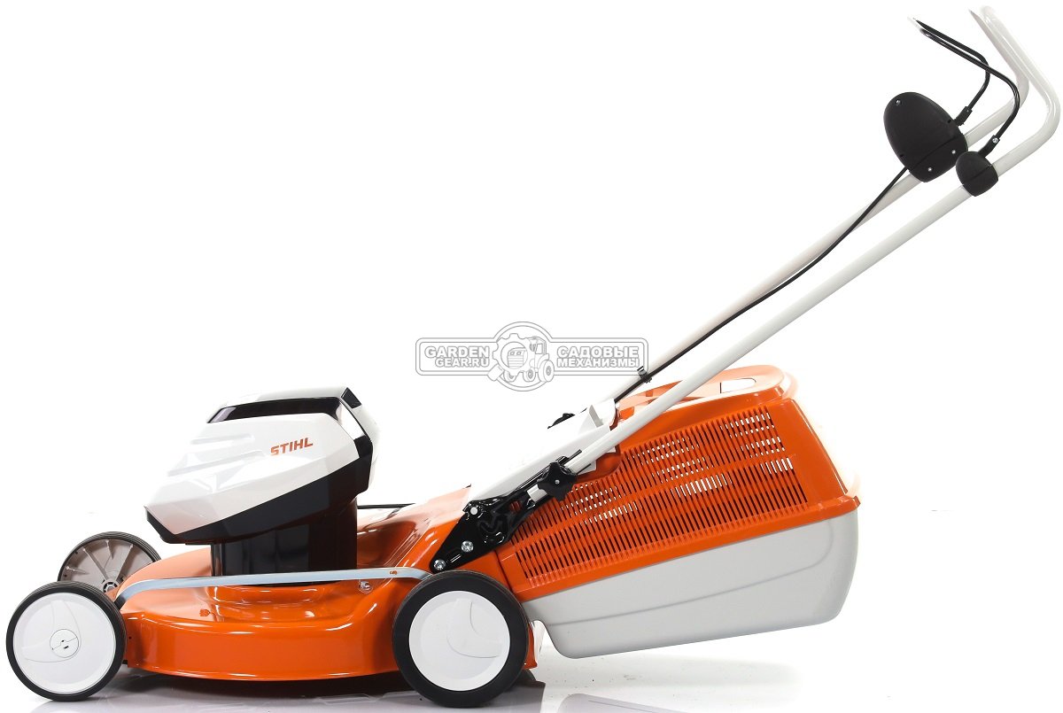 Газонокосилка аккумуляторная Stihl RMA 253.0 SET c AP200 и AL101 (AUT, 36В Pro, 51 см., несамоходная, сталь, травосборник 55 л., 22,5 кг.)