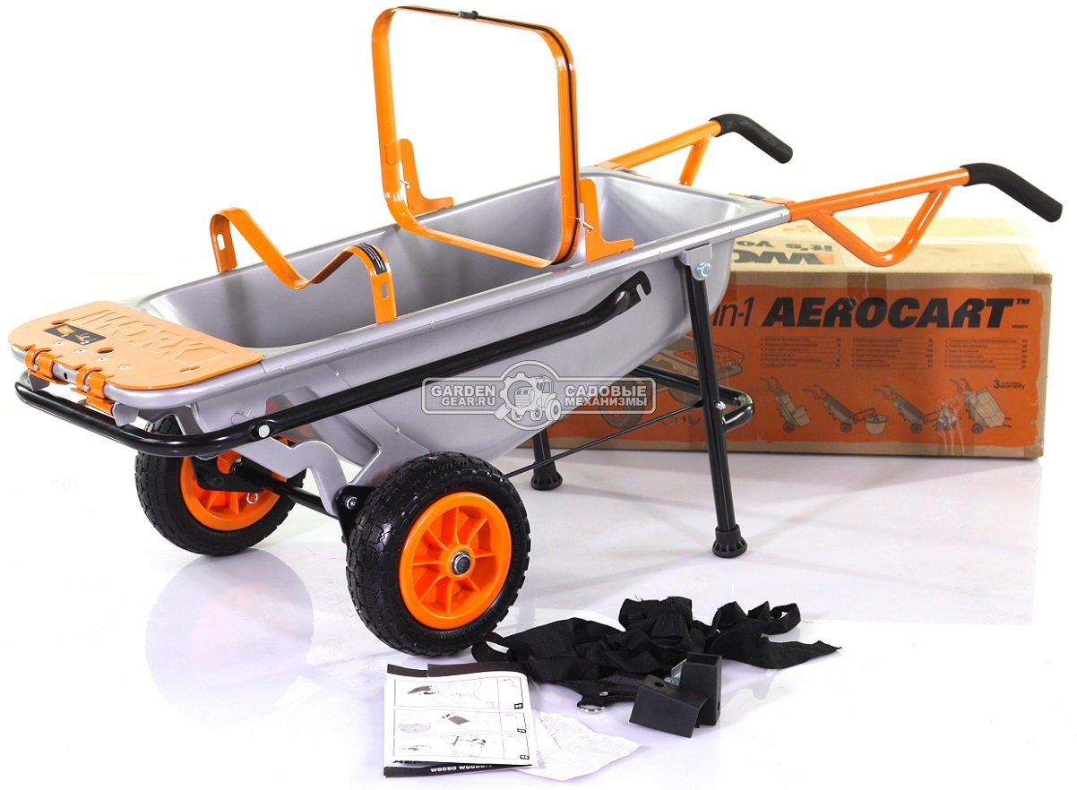 Многофункциональная тележка Worx WG050 (PRC, 8 в 1, 85 л, 18,6 кг)