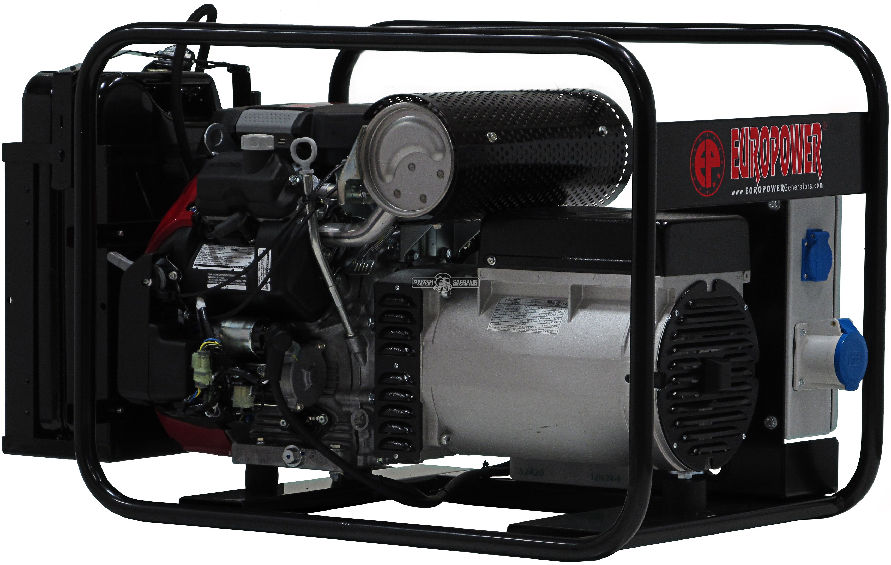 Бензиновый генератор Europower EP 10000 Е с электростартом (BEL, Honda, 688 см3, 10.0/9.0 кВт, 20 л, 146 кг)
