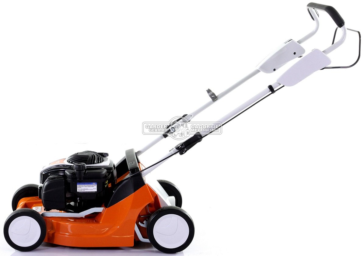 Газонокосилка бензиновая Stihl RM 443.0 (AUT, несамоходная, 41 см., B&S 550 EX OHV, 140 куб.см., пластик, 55 л., 23 кг.)