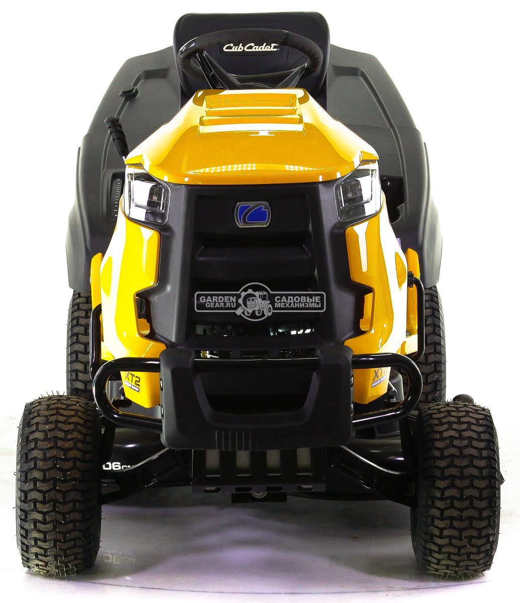 Садовый трактор Cub Cadet XT2 PR106iE (USA, Cub Cadet 679 EFI, V-Twin, 679 куб.см., гидростатика, травосборник 320 л., ширина кошения 106 см., 253 кг)