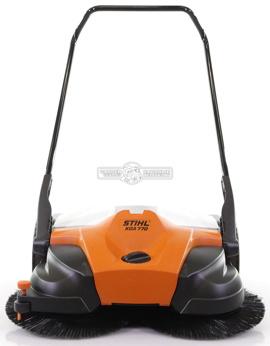 Подметальная машина аккумуляторная Stihl KGA 770 SET c АКБ AP 100 и ЗУ AL 101 (GER, 36В Pro, ширина 77 см., мусоросборник 50 л., 16 кг.)