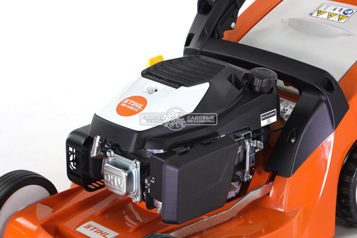 Газонокосилка бензиновая Stihl RM 448.1 VC (AUT, самоходная, 46 см, Stihl EVC 300.0, 166 куб.см., пластик, 55 л., вариатор, монорукоятка, 29 кг.)