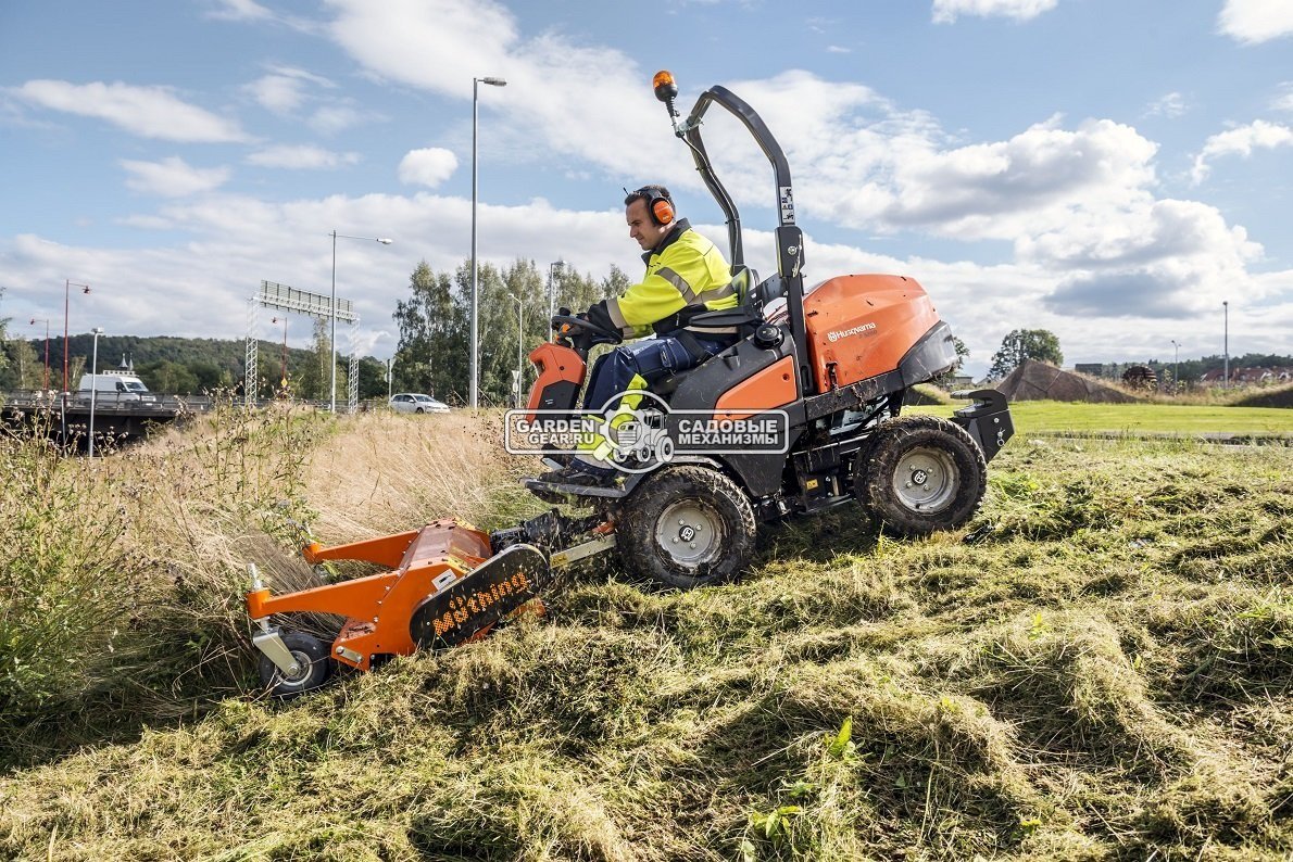 Профессиональный райдер Husqvarna P 520D без кабины (SWE, дизель Kubota D902 3 цилиндра, 898 куб.см., AWD, гидравлика для оборудования, 625 кг.)