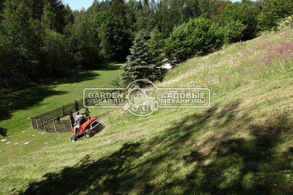 Садовый трактор для высокой травы и работы на склонах MasterYard GT2338 AWD (CZE, B&S V-Twin Vanguard, 627 куб.см., гидростатика, 92 см., 350 кг.)