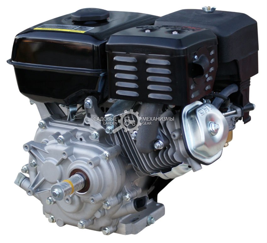 Бензиновый двигатель Lifan 182F-L (PRC, 11 л.с., 342 см3. диам. 25 мм шпонка, редуктор, 32 кг)