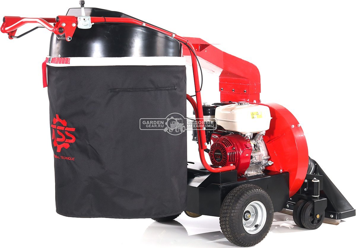 Садовый пылесос бензиновый TOSS LV-250 самоходный (RUS, 74 см., Honda GX270, мусоросборник 290 л., 90 кг.)